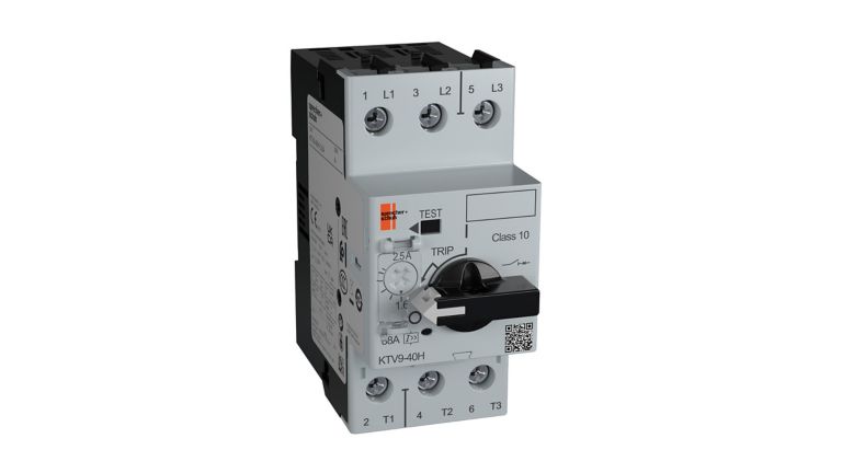 A manual, self-protected motor controller suitable for control of VFDs and group installations