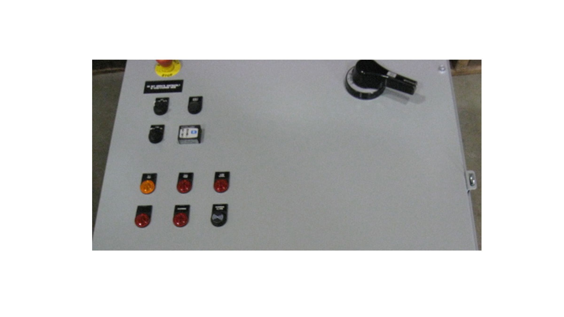 Interior of oil jacks control panel featuring Sprecher + Schuh pilot devices and remote reset module