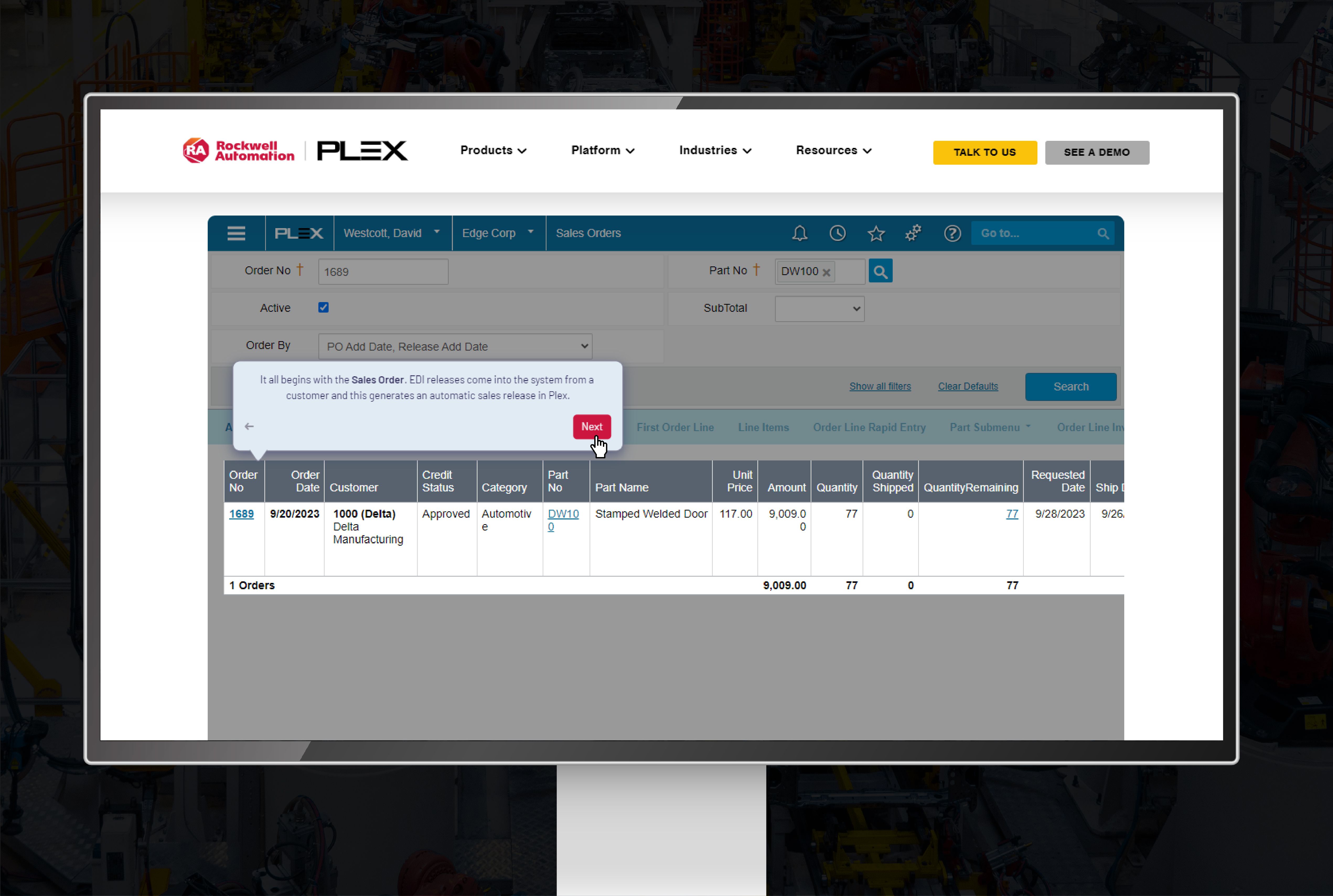 Plex ERP Demo